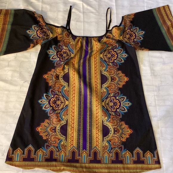 COL SHOULDER SPAGHETTI STRAP DRESS ( SIZE: XL) - Picture 1 of 5